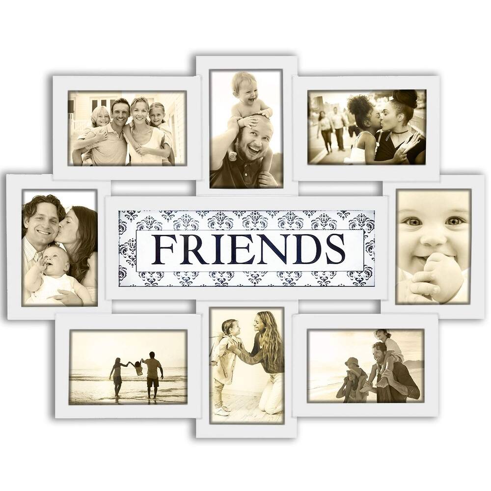 HELLO LAURA 12 Opening Decorative Wall Hanging Collage Puzzle Picture Photo Frame