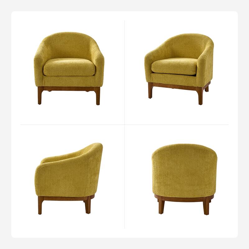 Joseph Mordern Boucle Armchair Chair Set Of 2 By HULALA HOME