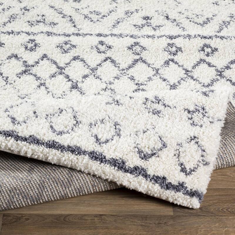 Livabliss Maroc Shag Boho Moroccan Shag Area Rug