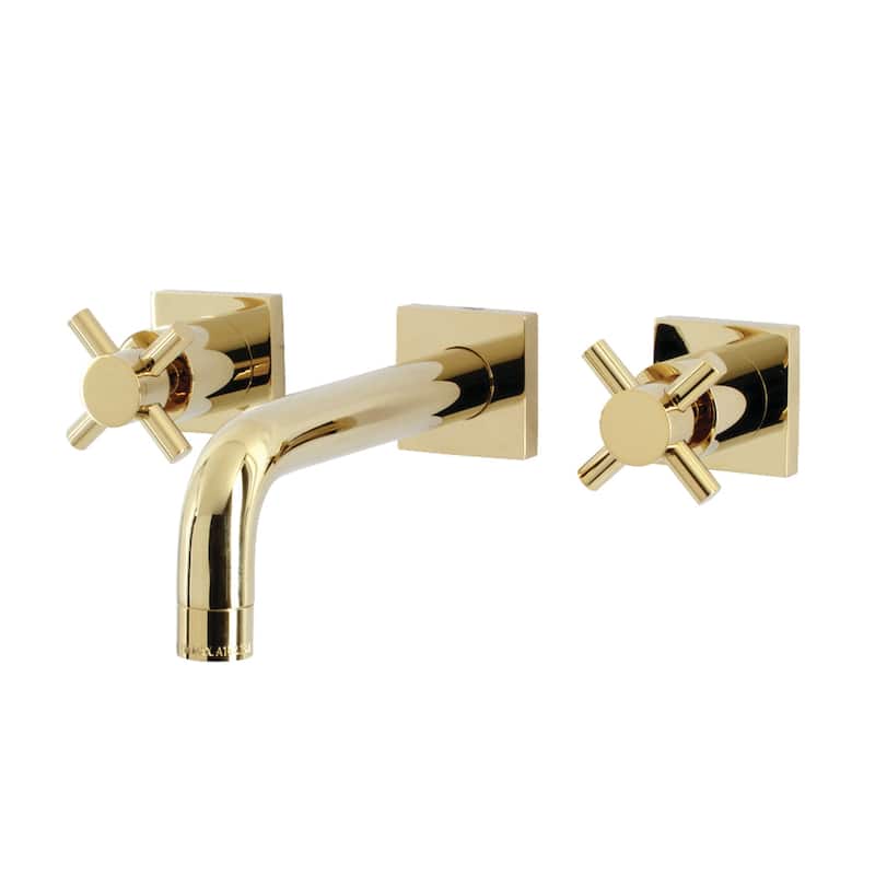 Kingston Brass Concord Two-Handle 3-Hole Wall Mount Bathroom Faucet