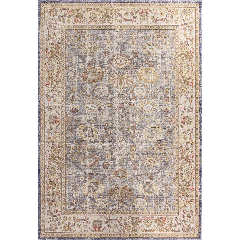 JONATHAN Y Khilana Modern Faded Peshawar Area Rug - 3 X 5 - Grey/Ivory