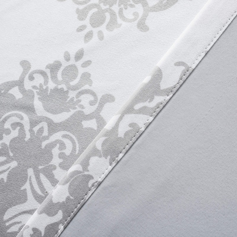 DriftAway Asher Medallion European Floral Blackout Lined Curtain 2 Panels