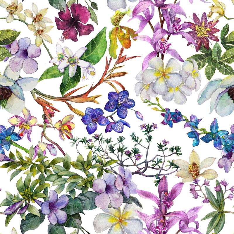 Colorful Wildflowers Wallpaper - Bed Bath & Beyond - 34986873