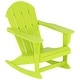 preview thumbnail 47 of 98, Polytrends Laguna Adirondack Eco-Friendly Poly All-weather Outdoor Rocking Chair