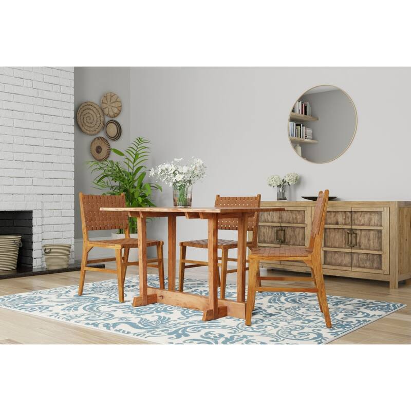 Rectangular Acacia Wood Dining Table - 48" - Golden Brown