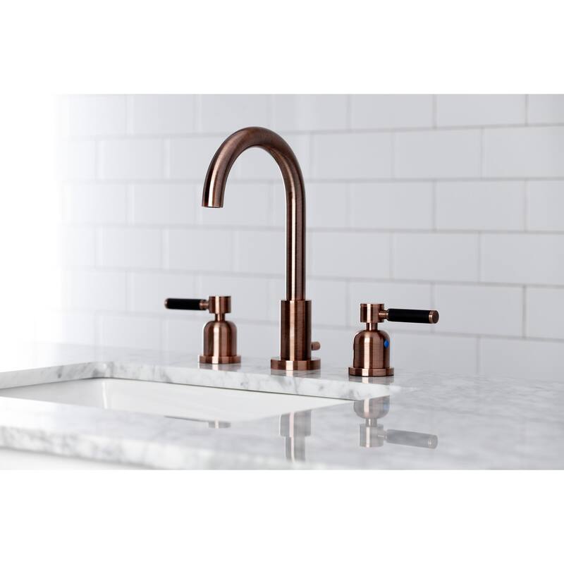 Kaiser 8 in. Widespread Bathroom Faucet in Antique Copper