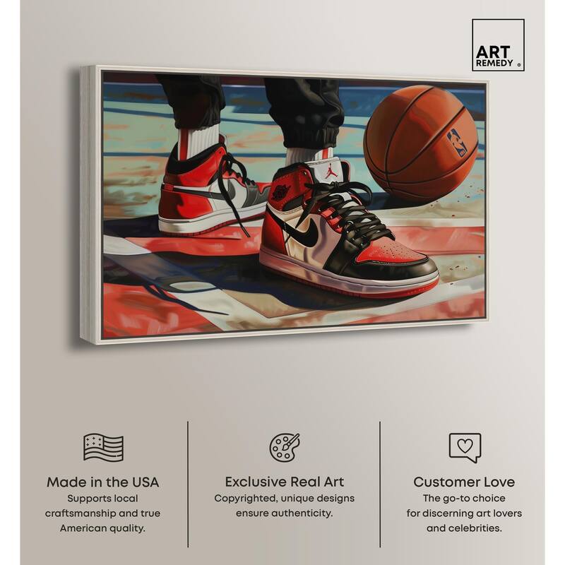 Down at the Court Canvas by Art Remedy