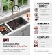 preview thumbnail 11 of 13, STYLISH 27 inch Stainless Steel 16G Workstation Sink Dura-Tek Finish