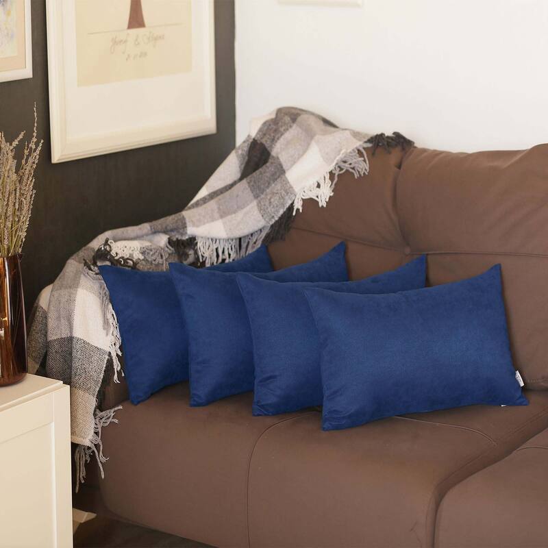 Farmhouse Set of 4 Decorative Throw Pillow Square and Lumbar