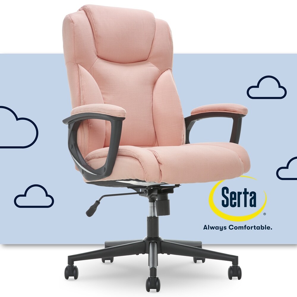 Pink serta office store chair