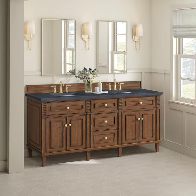 James Martin Vanities 424-V72-3CSP Lorelai 72" Double Basin Wood