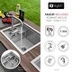 preview thumbnail 8 of 9, Concealed Dual-Mount 20" Stainless Steel Utility Sink, 1-Hole Prep, Dura-Tek Finish, Handmade with Stainless Faucet.