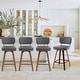 preview thumbnail 111 of 199, 26"/29" Swivel Bar Stools/ Counter Stools with Bentwood Legs Set of 4 - Grey-PU Back - Counter Height