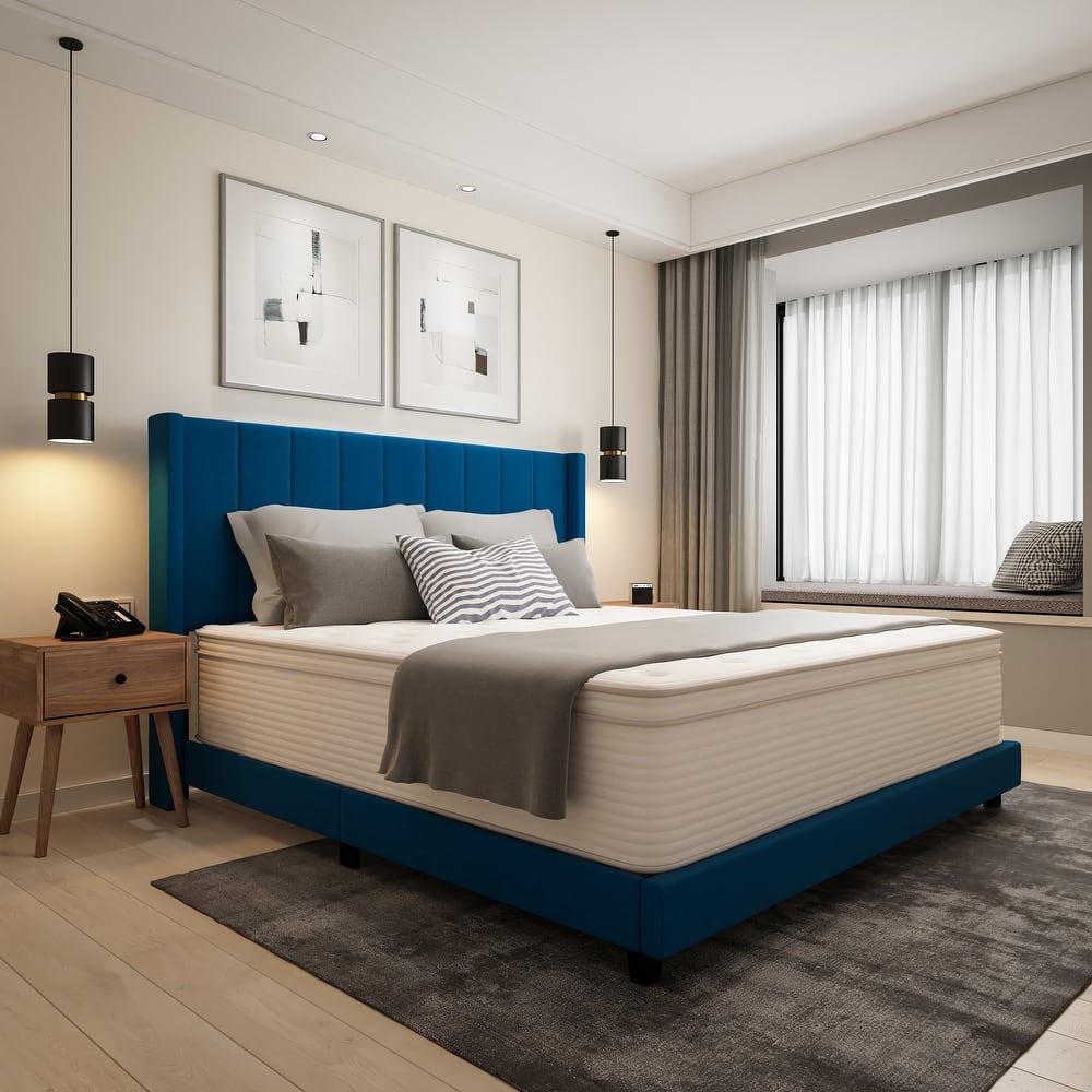 Commercial Memory Foam and Pocket Spring Hybrid Mattress in a Box