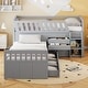 preview thumbnail 1 of 8, Twin Loft & Platform Bed with 7 Drawers - Maximize Space