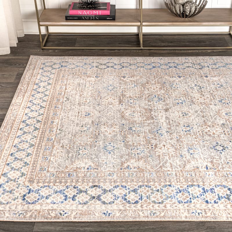 JONATHAN Y Xlendi English Country Argyle Area Rug