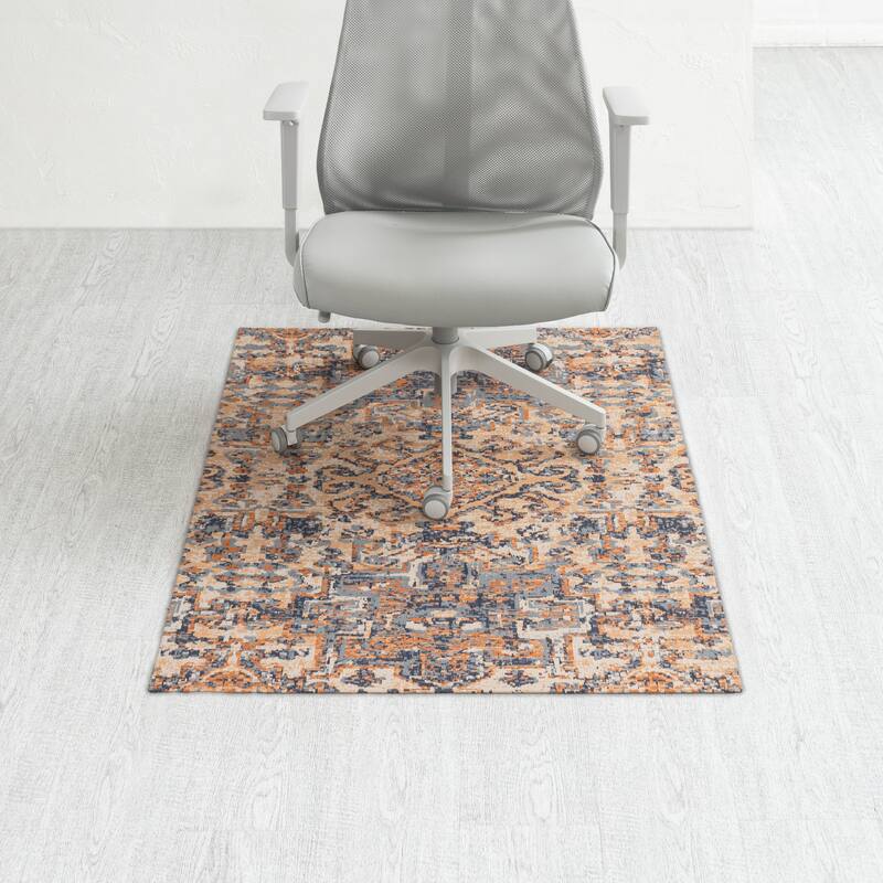 Jani 36"x48" Rug'd Chair Mat-Rug Style Office Chairmat for Carpet & Hard Floors| 0.25" Thick |Non-Slip, Foldable Desk Chair Mat - Tromso
