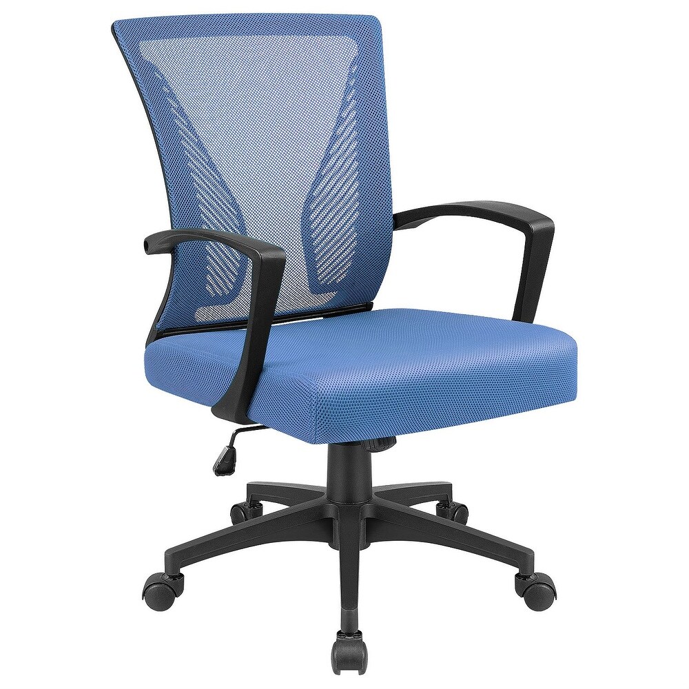 Blue discount rolling chair