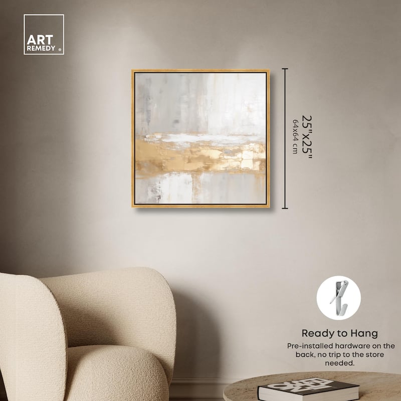 Melted Goldscape III Canvas by Art Remedy