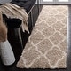 preview thumbnail 123 of 162, SAFAVIEH Dallas Shag Giusy Trellis 1.5-inch Thick Rug 2'3" x 4' - Beige/Ivory - Rectangle