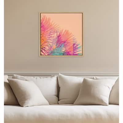 Kate and Laurel Sylvie Sun Burn 2 Framed Canvas by Alicia Bock