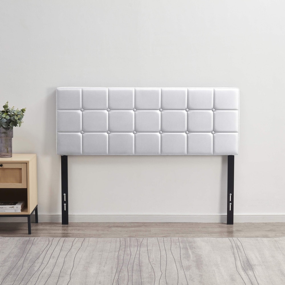 Empyrean Button Tufted Upholstered Adjustable Headboard