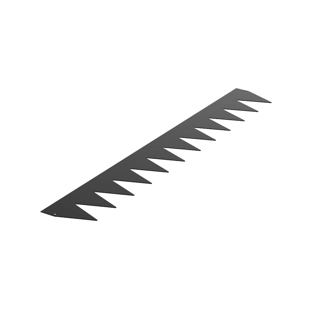 6-Pack 40" Black Steel Outdoor Landscape Edging Yard Border for Flower Beds and Walkways - 40 x 6 x 0.06 in