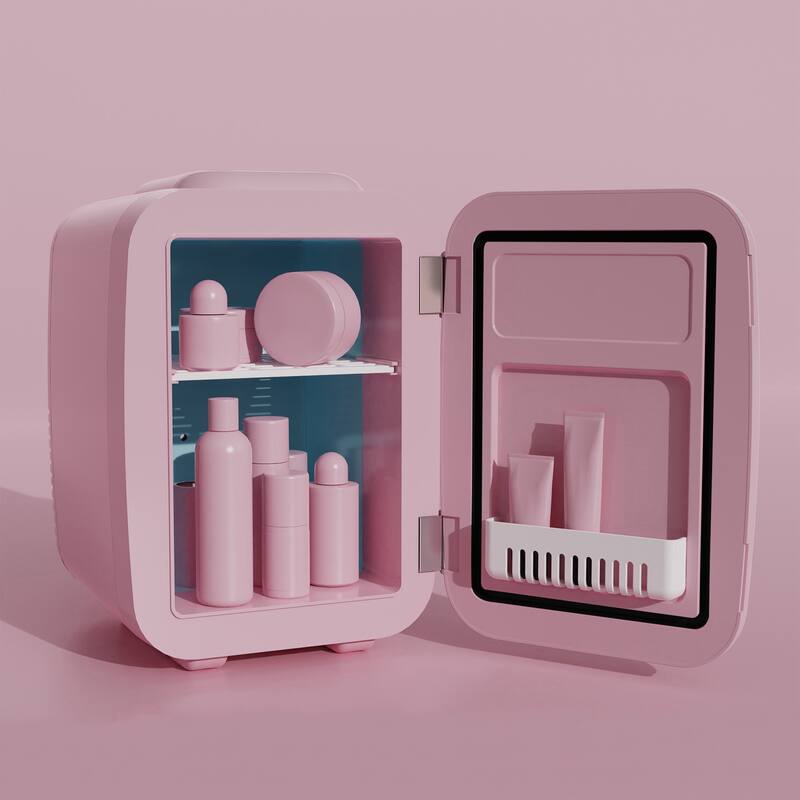 Caynel 4 Liter Portable Cooler and Warmer Mini Fridge for Home, Car