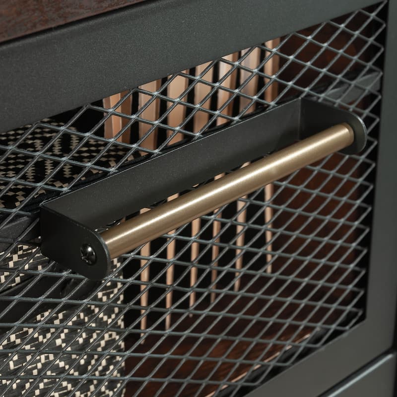 Wood Narrow Bookcase with Modern Design, Brown - 18.35" W x 18.50" D x 71.97" H