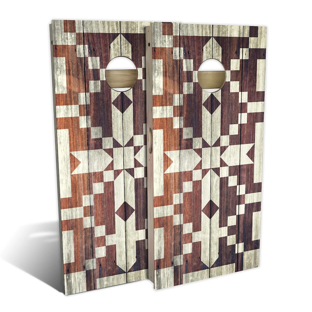 Country Living Stepping Stones Outdoor Cornhole Board Set