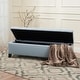 preview thumbnail 2 of 19, Christopher Knight Home Contemporary Storage Ottoman with Button Tufting in Fabric, 51 Inches