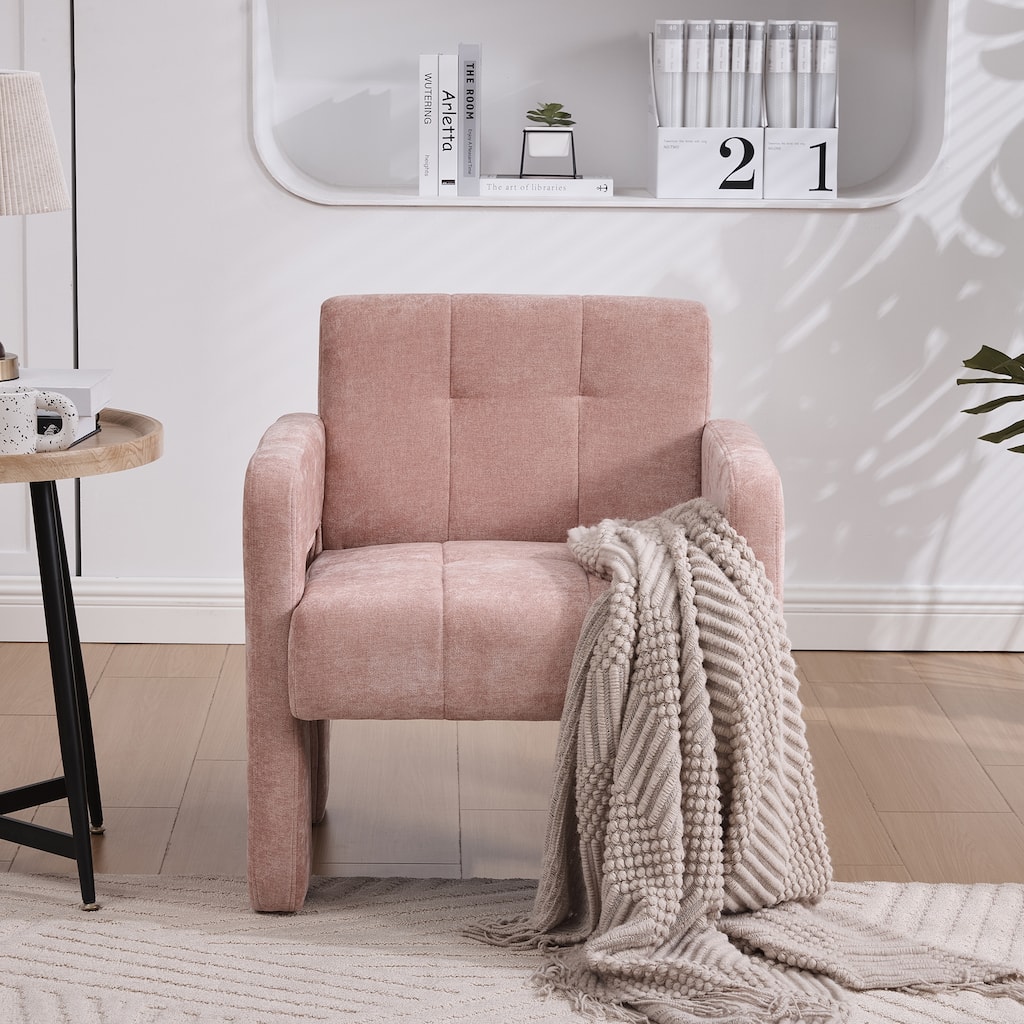 Accent Chair Side Chair Reception Chair, Reading Chair Pink Dressing Chair Leisure Chair Office Chair