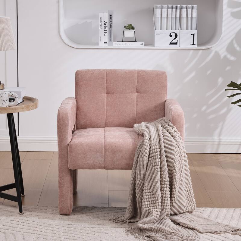 Modern Minimalist Casual Single Armchair Living Room, Bedroom, Upholstered Chair, Comfortable Padded Armchair