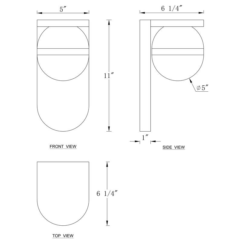 C Cattleya 3000K Integrated LED Alumi9num Outdoor Wall Sconce