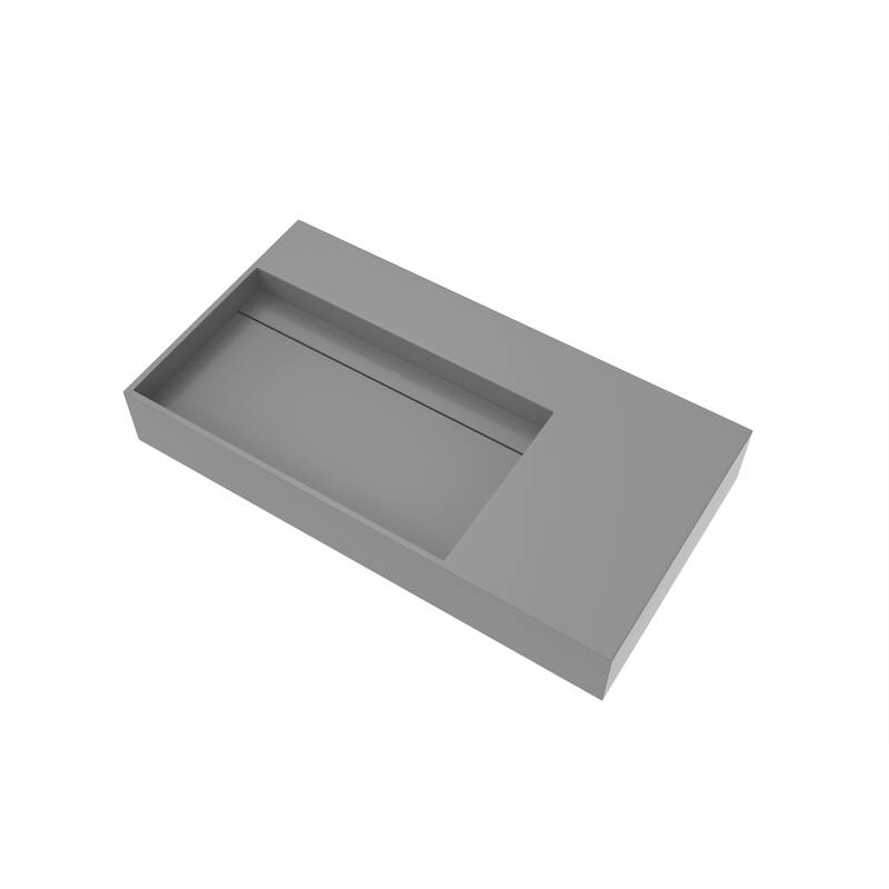 Juniper Stone Solid Surface Wall-mounted Vessel Sink