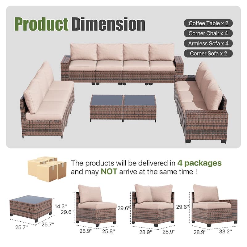 Patio Furniture Set , Outdoor Sectional Sofa Set