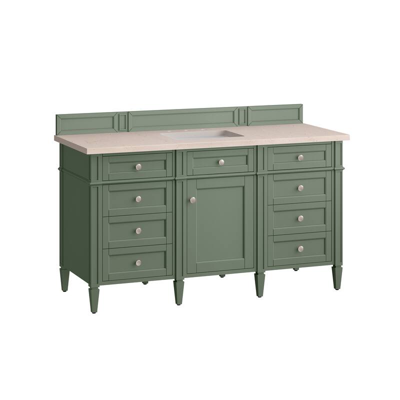 James Martin Vanities Brittany 60" Single Vanity, Smokey Celadon