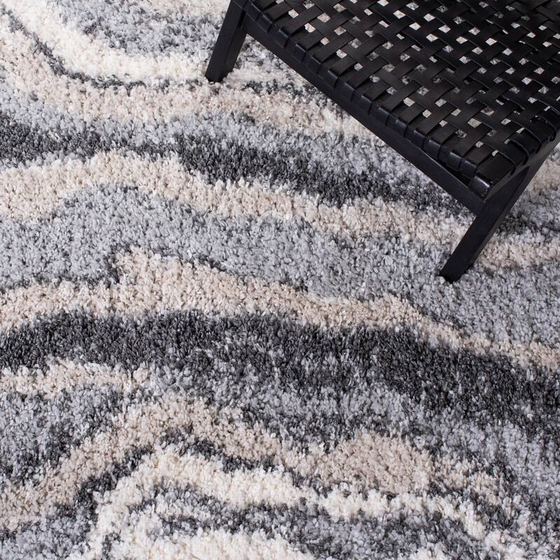 SAFAVIEH Fontana Shag Geanina Modern Abstract 2-inch Thick Rug