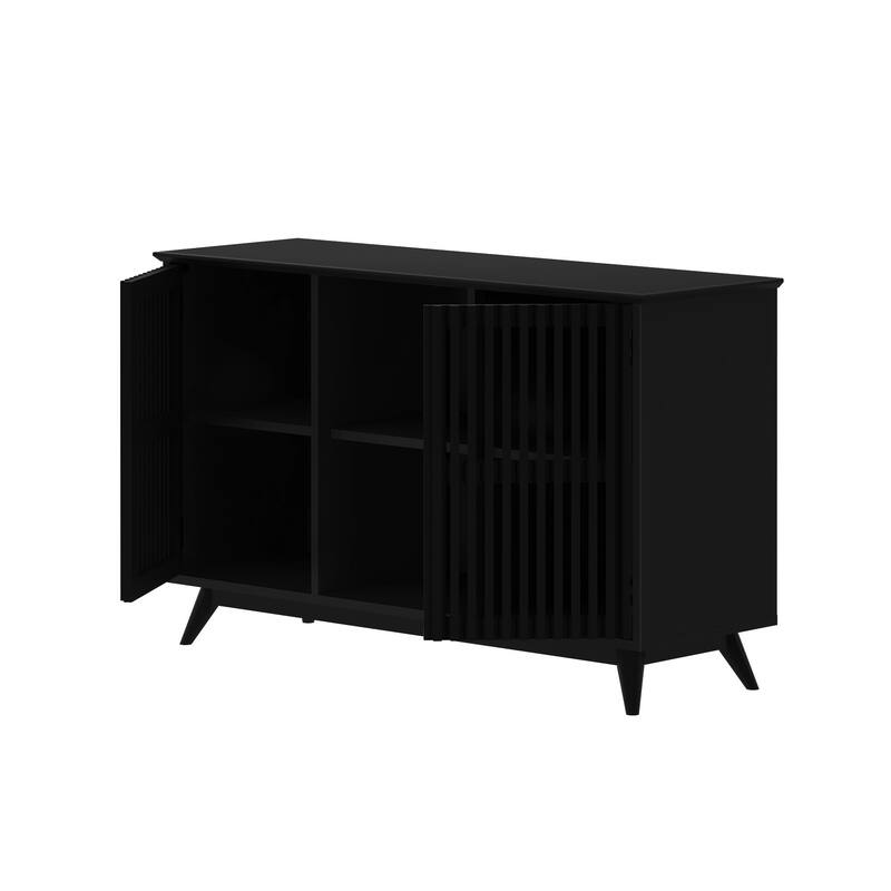 Plank and Beam Mid-Century Modern 2-Door TV Stand