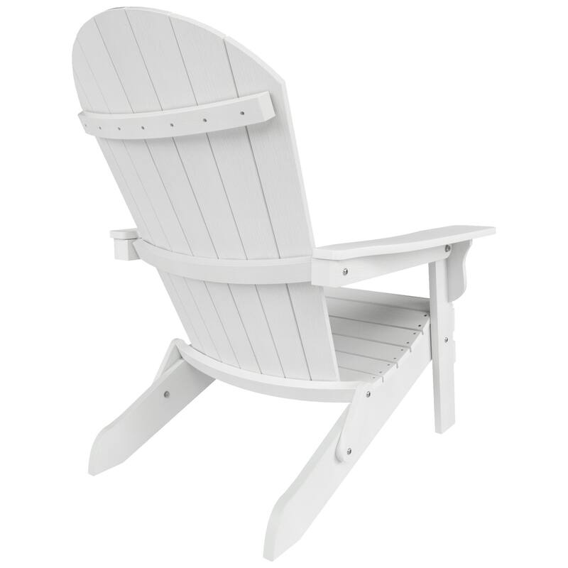 Vineyard HIPS Outdoor Folding Eco-Friendly All Weather Seashell Adirondack Chair