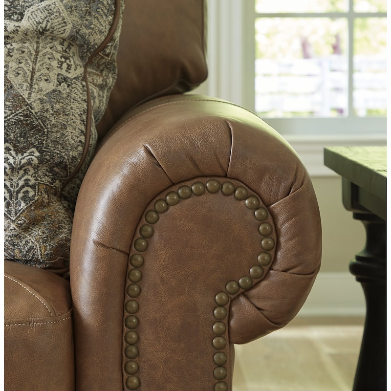 Signature Design by Ashley Carianna Caramel Oversized Chair - 54"W x 40"D x 40"H