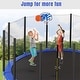 preview thumbnail 6 of 7, 16 FT Outdoor Kids Round Trampoline with Enclosure, Basketball Hoop