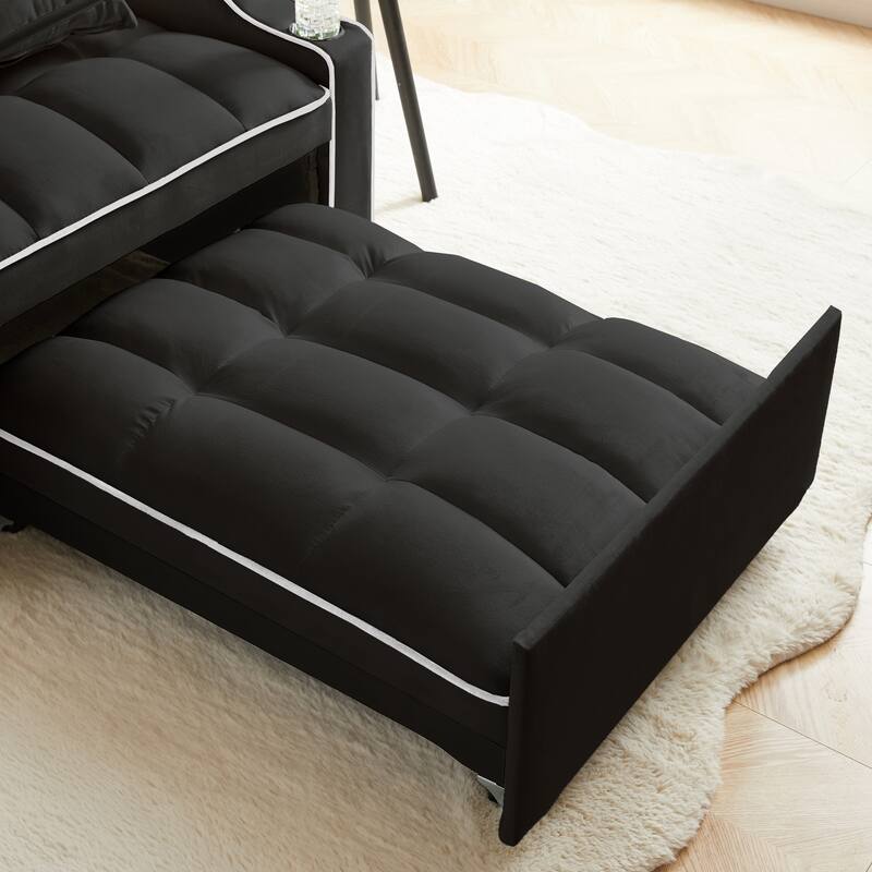 Convertible Sleeper Chair Sofa Bed, 3-in-1 Folding Sofa Bed with Adjustable Backrest and USB Charging Port for Small Rooms.