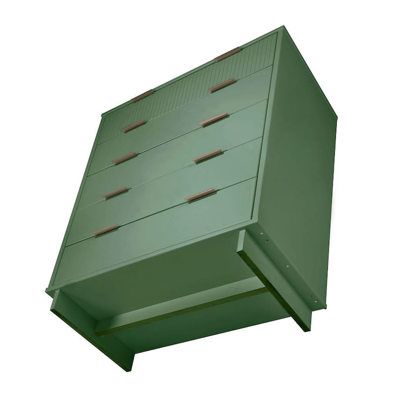 Manhattan Comfort Granville 45.27" Modern Tall 5 Drawer Dresser