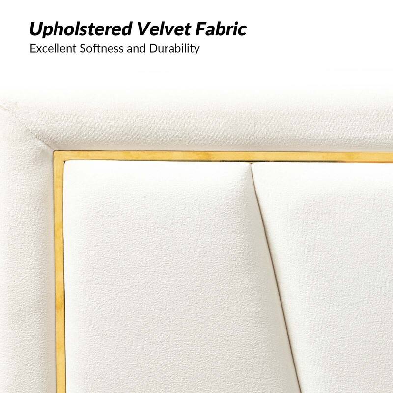 Eberhard Upholstered Tufted Contemporary Adjustable Wall-Mounted Headboard By HULALA HOME