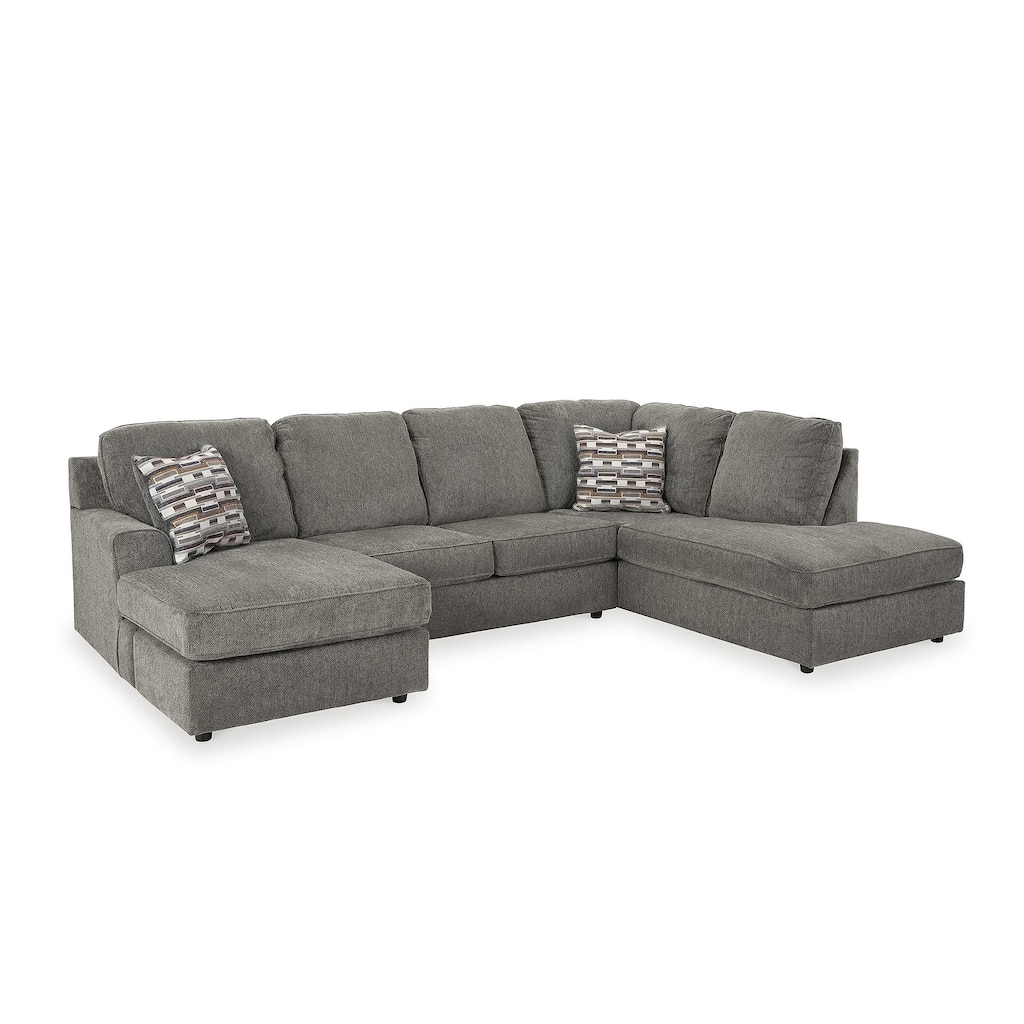 Signature Design by Ashley O'Phannon Putty 2-Piece Sectional with Chaise - 125"W x 86"D x 38"H