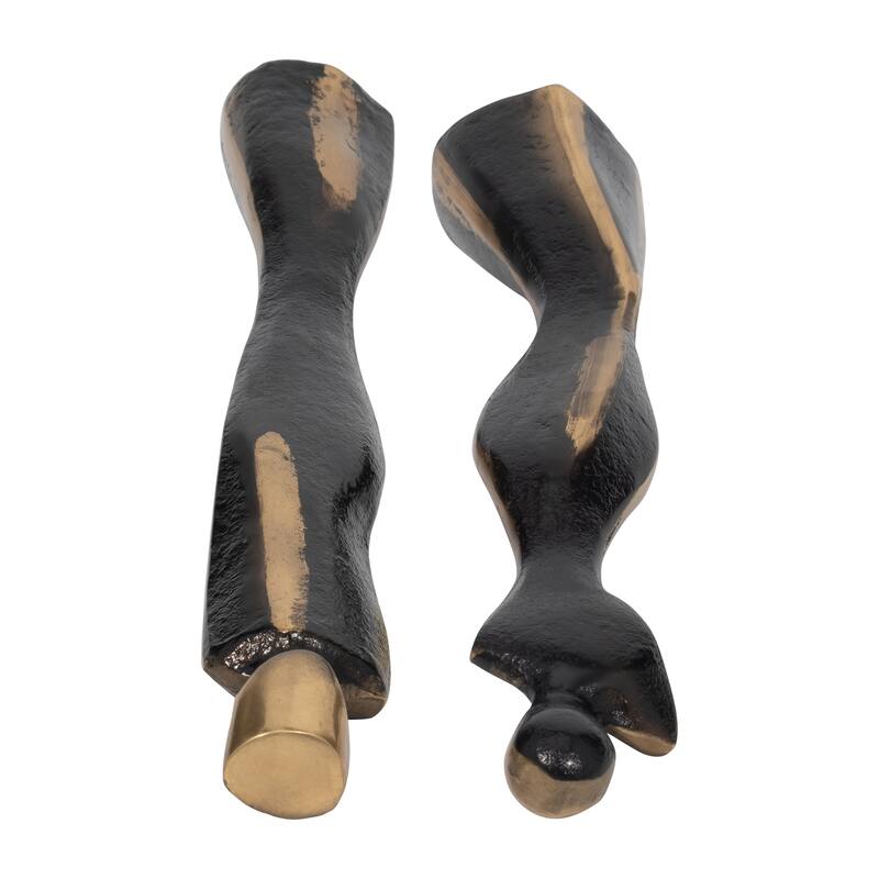 Sagebrook Home's 14/16" Torren Couple Statuary, Bronze, Set Of 2 - 3" x 3" x 16"