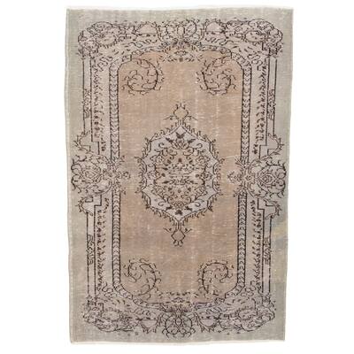 ECARPETGALLERY Hand-knotted Color Transition Grey Wool Rug - 5'4 x 8'5