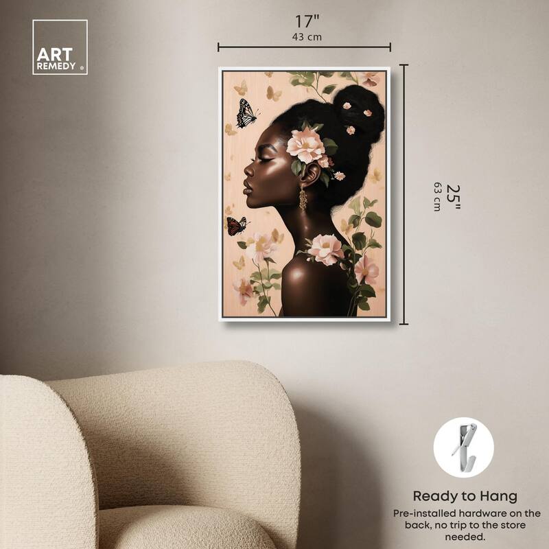 Apricot Whisper Canvas by Art Remedy
