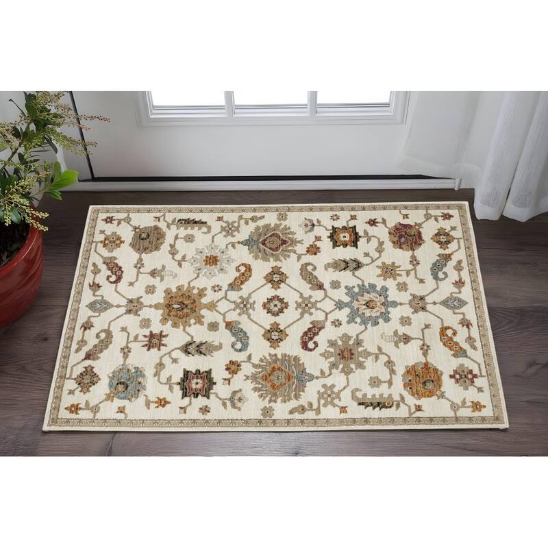 HomeRoots Oriental Traditional Rectangle Area Rug - 66.93 in. x 46.06 in. x 0.55 in. - 66.93 in. x 46.06 in. x 0.55 in.
